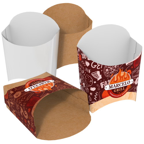 Embalagem para Batata Frita | 8,9x4x12,5cm