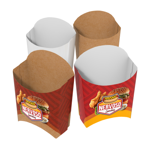 Embalagem para Batata Frita | 8,5x4x9,2cm