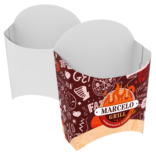 Embalagem de Batata Pequeno Supremo 300g sem Película Antigordura 8,5x4x9,2cm