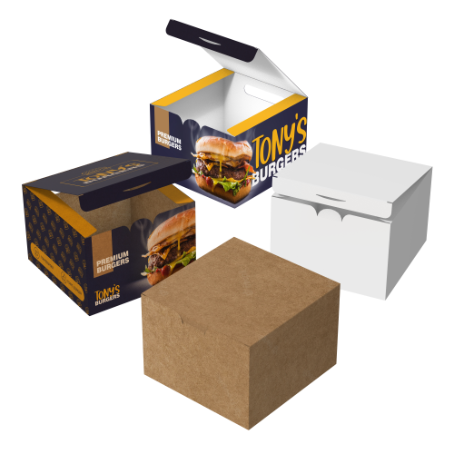 Caixa para Hamburguer Gourmet 12x12x8,4cm