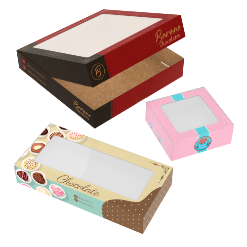 Caixa para Doces com Visor