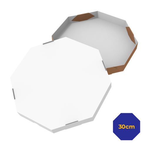 Caixa de Petiscos Branca 30cm | Sem Impressão