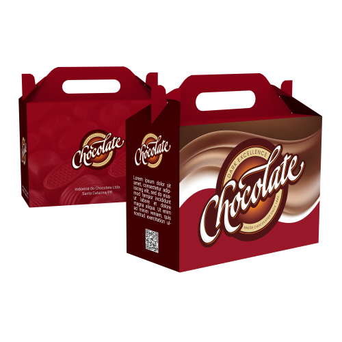 Caixa de Presente Extra Pequena com Alça Couchê 300g Laminação Fosca