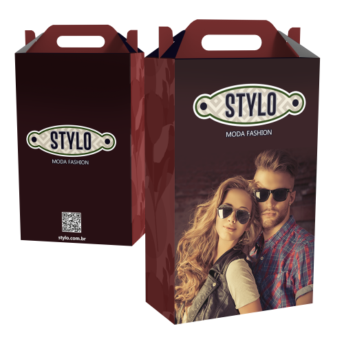 Caixa de Presente Grande com Alça