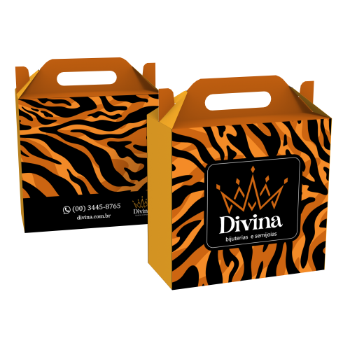 Caixa de Presente Pequena com Alça