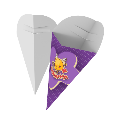 Embalagem Cone Supremo 300g sem Película Antigordura 21x19cm