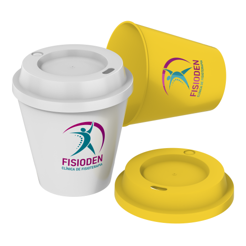 Copo Whisky PP Eco com Tampa Café 300ml