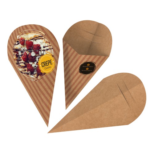 Embalagem para Crepe Kraft 240g sem Película Antigordura 21x19cm