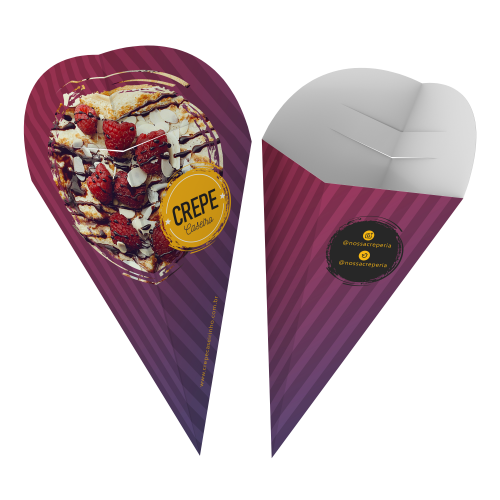 Embalagem para Crepe Supremo 300g sem Película Antigordura Personalizável 21x19cm