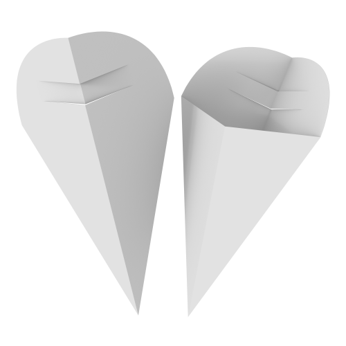 Embalagem para Crepe Supremo 300g sem Película Antigordura SEM IMPRESSÃO 21x19cm