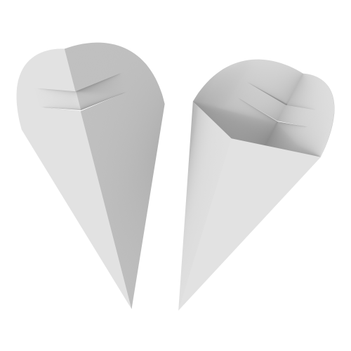 Embalagem para Crepe Supremo 300g sem Película Antigordura SEM IMPRESSÃO 12x13,5cm