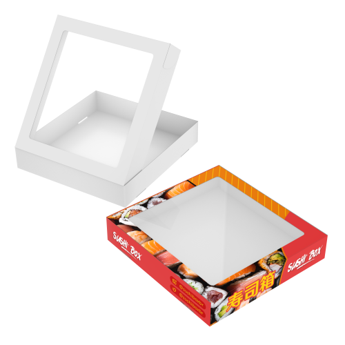 Embalagem para Sushi | Sashimi | Combinados Supremo 300g sem Película Antigordura 20x21x3,8cm