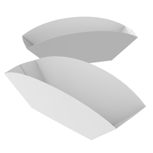 Embalagem para Batata Recheada Supremo 300g sem Película Antigordura SEM IMPRESSÃO 12,5x6x8cm