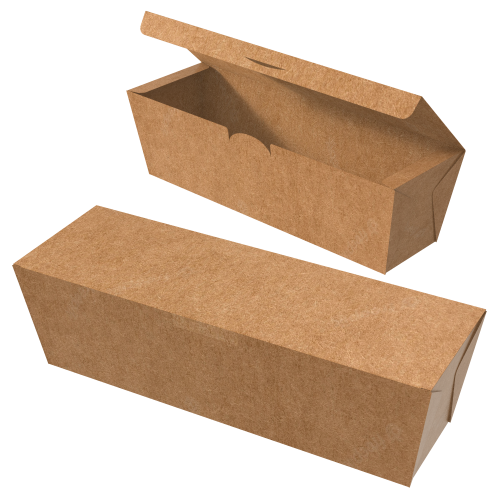 Embalagem para Hot Dog Kraft 240g sem Película Antigordura SEM IMPRESSÃO 22x6x7cm
