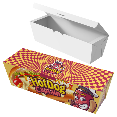 Embalagem para Hot Dog Supremo 300g sem Película Antigordura 22x6x7cm