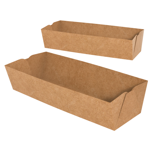 Embalagem para Hot Dog Kraft 240g sem Película Antigordura SEM IMPRESSÃO 18,5x6x4cm