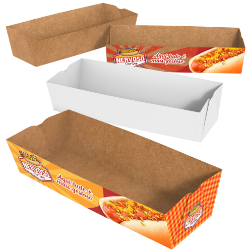 Embalagem para Hot Dog | 18,5x6x4cm