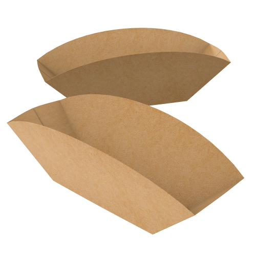 Embalagem para Batata Recheada Kraft 240g sem Película Antigordura SEM IMPRESSÃO 12,5x6x8cm