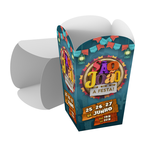 Embalagem para Pipoca Gourmet Supremo 300g sem Película Antigordura 7x7x14,4cm