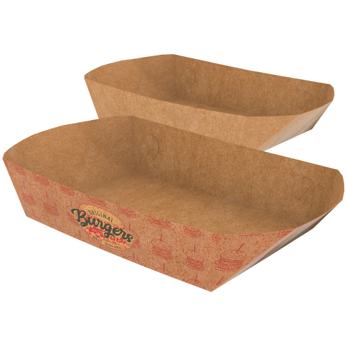 Bandeja Multiuso Kraft 240g sem Película Antigordura 19,5x13x6,5cm