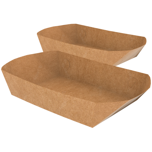 Bandeja Multiuso Kraft 240g sem Película Antigordura SEM IMPRESSÃO 19,5x13x6,5cm