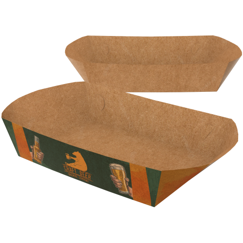 Bandeja Multiuso Kraft 240g sem Película Antigordura 17x11,5x5,7cm