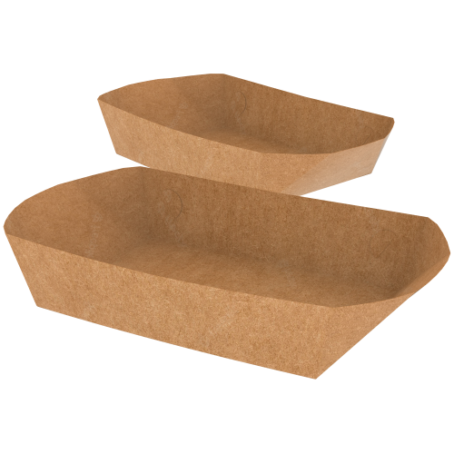 Bandeja Multiuso Kraft 240g sem Película Antigordura SEM IMPRESSÃO 11x7,5x3,5cm