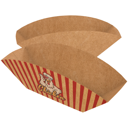 Embalagem Barca Kraft 240g sem Película Antigordura 12,5x6x8cm