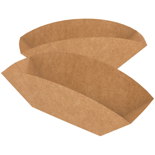 Embalagem Barca Multiuso Kraft 240g sem Película Antigordura SEM IMPRESSÃO 12,5x6x8cm