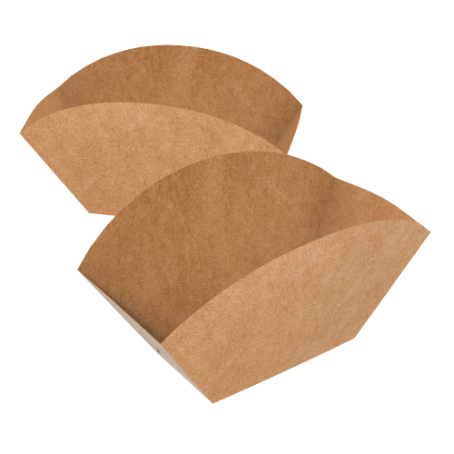 Embalagem Barca Kraft 240g sem Película Antigordura SEM IMPRESSÃO 7,5x6x8cm