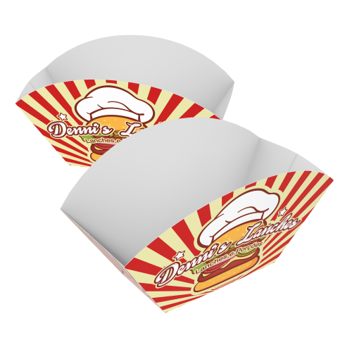 Embalagem Barca Multiuso Supremo 300g sem Película Antigordura Personalizável 7,5x6x8cm